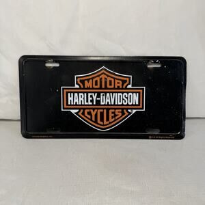 Harley Davidson Vintage Logo License Plate Aluminum Metal Licensed Car Tag